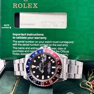 Rolex GMT-Master II with Black Dial and Red-Blue Bezel
